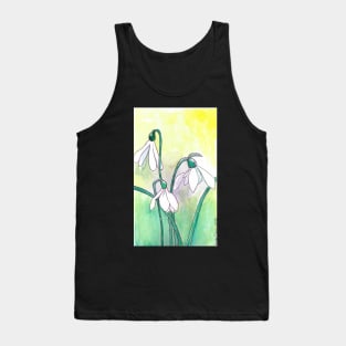 Snowdrop Flower Tank Top